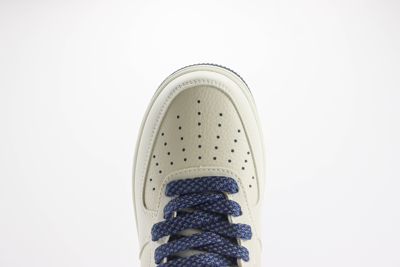 耐克Nike Air Force 1 Mid纯原版本空军一号AF1米深蓝中帮运动板鞋 莆田耐克代理 货号：SH0235-566